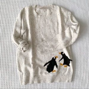 LOFT penguin sweater